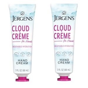 Jergens Cloud Creme Hand Cream Breathable Lightweight Hydration 3 oz (2 Pack)